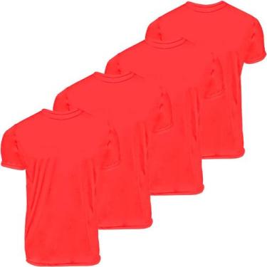 Imagem de Kit 4 camisas manga curta gola redonda Dryfit UV Plus Size - EX311, Ve