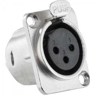 Imagem de Kit 1 conector macho e 2 femea santo angelo xlr painel sa2x