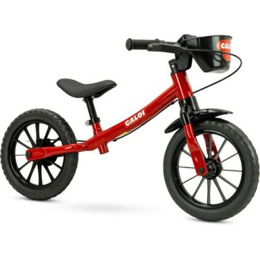 Imagem de Bicicleta Equilíbrio Aro 12 Balance Bike Caloi Vermelho 02 - Nathor 10