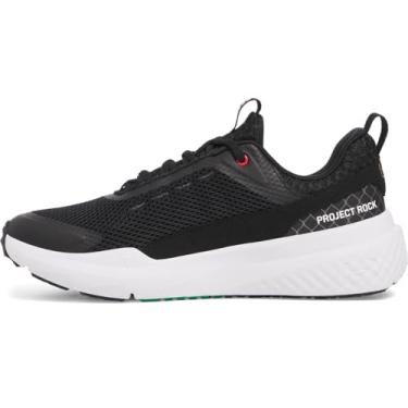 Imagem de Under Armour Tênis unissex Project Rock Blood Sweat Respect 5 UFC, (004) Preto/Branco/Ouro Metálico, 14 Women/12.5 Men