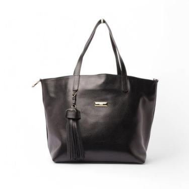 Imagem de Bolsa Sapato Da Corte Saco Vazado Grande 2 Alça - 25 Anos, C preto, UN