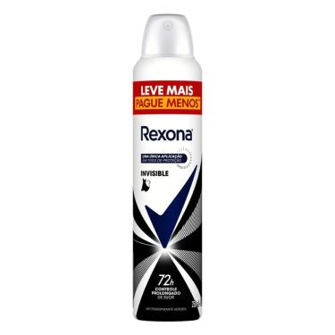 Imagem de Desodorante Antitranspirante Aerosol Rexona Invisible 250ml