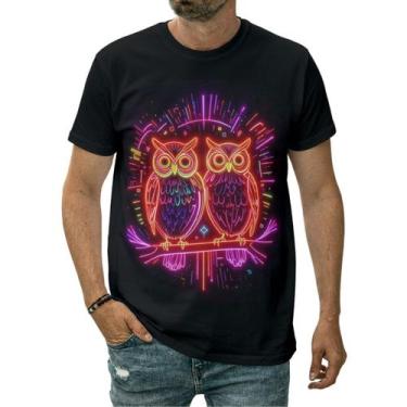 Imagem de Camiseta Coruja Mística Silêncio Sabedoria Encanto Noturno - Darkwood,