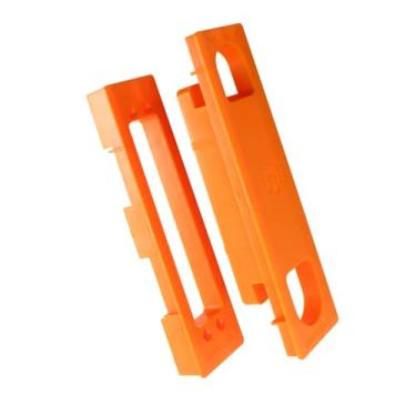 Imagem de TamBee Modelo de encaixe de dobradiça oculta, modelo de guia de roteador de dobradiça invisível para kit de instalação de dobradiças de porta ocultas, design leve e reutilizável (15 cm)