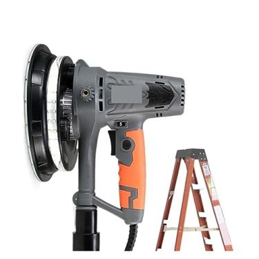 Imagem de Lixadeira elétrica polidora máquina de lixar elétrica para painéis de gesso máquina de polir de parede de 1250 W com ferramentas elétricas de mão LED ferramentas de remoção de resíduos de par
