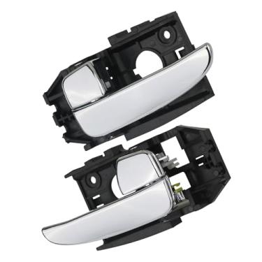 Imagem de Maçaneta interna da porta dianteira ou traseira esquerda do motorista/lado direito do passageiro compatível com Hyundai Elantra 2001 2002 2003 2004 2005 2006 puxador cromado