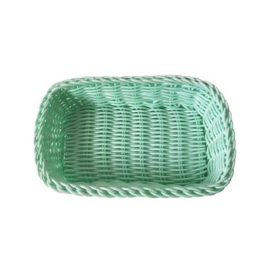 Imagem de cesta de frutas Cesta de decoração para armazenamento doméstico Cesta de frutas nórdica para armazenamento decoração de cozinha(Green)
