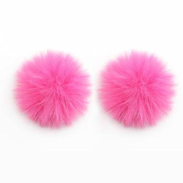 Imagem de JCMOYUTY Para para-brisas Hollyland Lark M2S, pacote com 2 protetores de vento peludo rosa choque espuma Deadcat