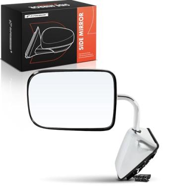 Imagem de A-Premium Espelho de porta elétrico do lado do motorista - Compatível com Dodge D100, D150, D200, D250, D300, D350, D400, D450, W100, W150, W200, W250, W300, W350 - Cromo dobrável manual não aquecido