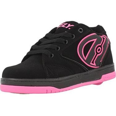 Imagem de HEELYS Tênis infantil unissex Propel 2.0, Preto, rosa choque, 1 Little Kid