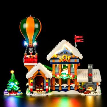Imagem de YEABRICKS Luz LED para 10339 Icons Modelo de Blocos de Construção Correios do Papai Noel (Conjunto de Construção NÃO Incluído)