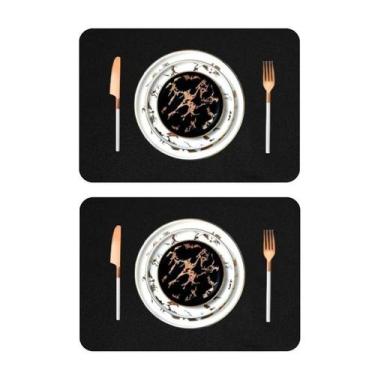 Imagem de 30 Jogo Americano Couro Impermeável Limpa Facil Para Mesa - Genertoy