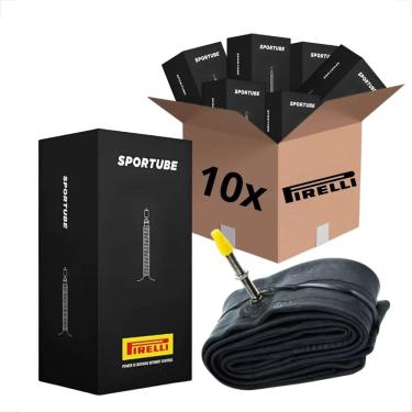 Imagem de Kit 10 Câmara De Ar Aro 29 Pirelli Sportube Bico Fico 48mm
