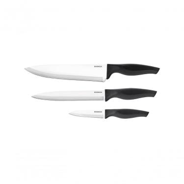 Imagem de Conjunto Brinox 3 Facas Inox Preto Inox E Preto