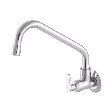 Imagem de Torneira De Parede Para Cozinha Bica Móvel 1165 Uni C18 Ujni Meber Metais Cromado