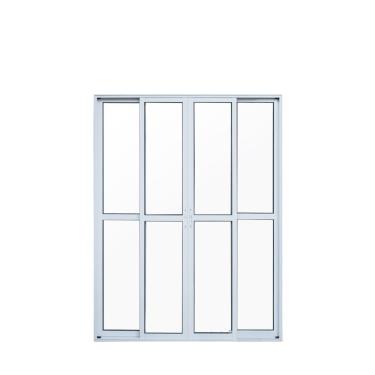 Imagem de Porta De Alumínio De Correr 210x200cm 4 Folhas Suprema Branco