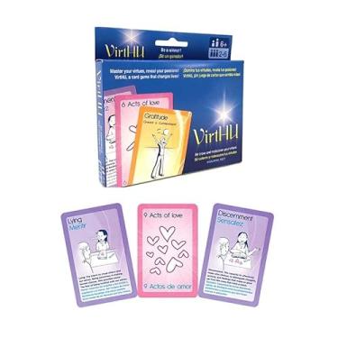 Imagem de HULAHU VirtHU Empowerment Card Game for Everyone (Bilingual EN/SP) - Master Traditionnal Virtues and Spread Love - Family Game for Self-Esteem Spiritual Growth Wisdom Life Skills