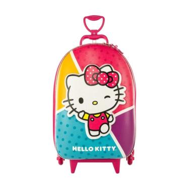Imagem de Mochila Com Rodas 3d Hello Kitty - Maxtoy