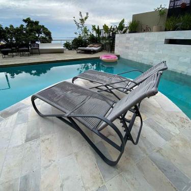 Imagem de Espreguiçadeira Horizontal Em Corda Náutica Prata