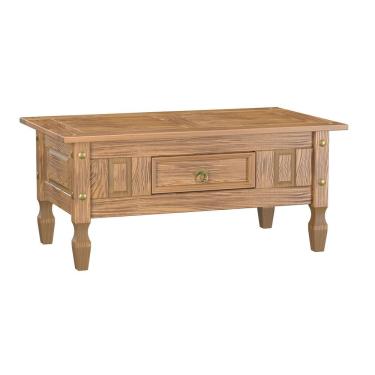 Imagem de Mesa De Centro Com Gaveta Em Madeira 100x60x45 Cm Carvalho Rústico Elliottiis