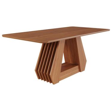 Imagem de Mesa De Jantar Retangular ágata 180x90 Cinamomo Com Tampo Em Mdf - Cimol Móveis Cinamomo