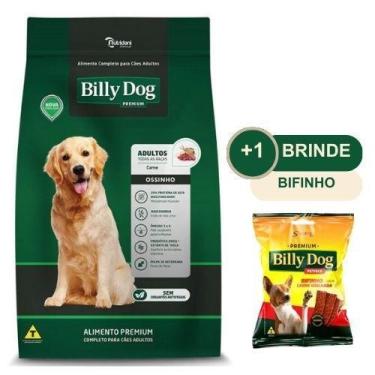 Imagem de Ração Para Cachorro Adulto Billy Dog Premium Ossinhos Carne 7kg