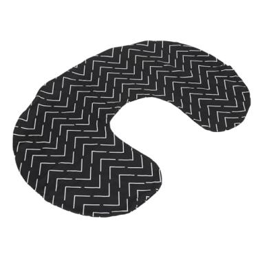 Imagem de Capa de Travesseiro de Enfermagem Preta Estampa Preta Confortável Lavável a Capa Travesseiro Enfermagem para Casa (Geométrico preto)