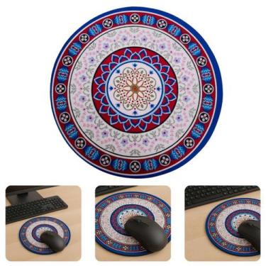 Imagem de Mouse Pad Estampado Arabesco Mandala Oriental Apoio De Mouse Descanso 