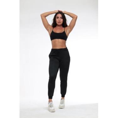 Imagem de Calça moleton feminina - Atamultimarcas, Preto, GG