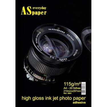 Imagem de A4 Glossy Adesivo 115G.