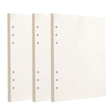 Imagem de DUROTAN Pacote com 3 refis de papel pautado A5 para caderno DND Dungeons and Dragons/D & D/Planner/Binders/Organizer 6 furos perfurados, total de 300 folhas/600 páginas