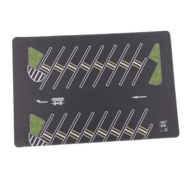 Imagem de Luwecf Estacionamento em escala 1/64, garagem de miniaturas de carros fundidos, tapete de fundo para cena de carro diorama para brinquedo de cena de veículo, B