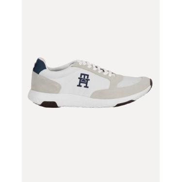Imagem de Tênis Tommy Hilfiger Masculino Runner 1C2 Monogram Branco, 40