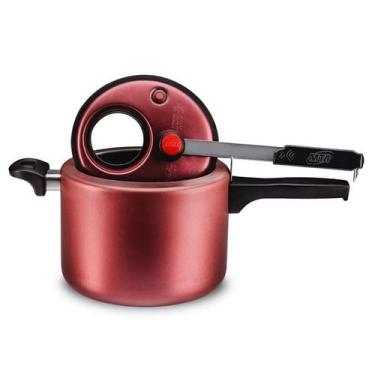 Imagem de Panela de Pressão Exclusive 4,5 Litros Cereja com Visor Superior 6023 