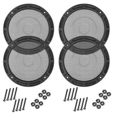 Imagem de Kit 04 Telas Alto Falante 12 Polegadas Com Parafusos Grade - Permak
