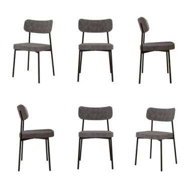 Imagem de Kit com 6 Cadeiras para Sala de Jantar Mona Yescasa