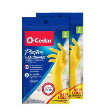 Imagem de Luvas de limpeza de borracha Playtex HandSaver reutilizáveis (2 pares)