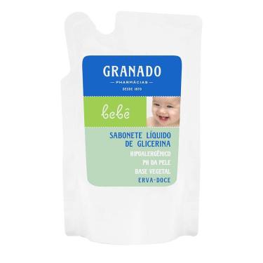 Imagem de Sabonete líquido granado glicerina bebê erva-doce com 250ML refil