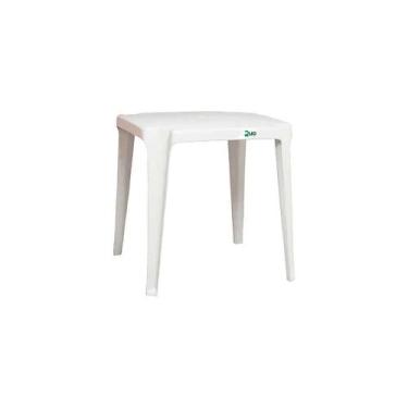 Imagem de Mesa Plástica Duoplastic Monobloco, Branco