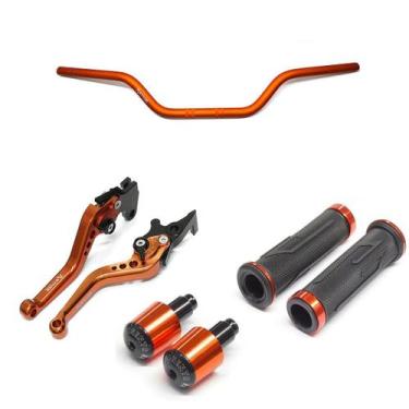 Imagem de Kit Guidão 22mm Manopla XL Manete Falcon Tornado Bros - Stark Race, La