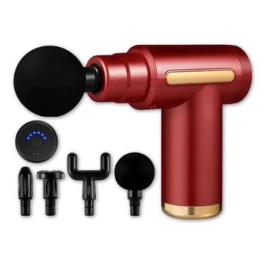 Imagem de Pistola Pro Massageadora Elétrica Miofascial Corp Fisioterap(Vermelho)