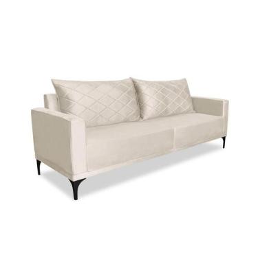 Imagem de Sofá 2 Lugares Eros Veludo Bege 160 cm - Modern