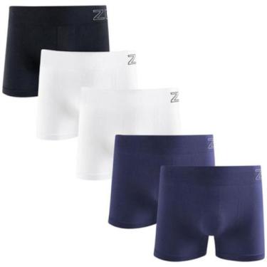 Imagem de Kit 5 Cuecas Boxer Zee Rucci Masculina Microfibra Poliamida - Zee Rucc