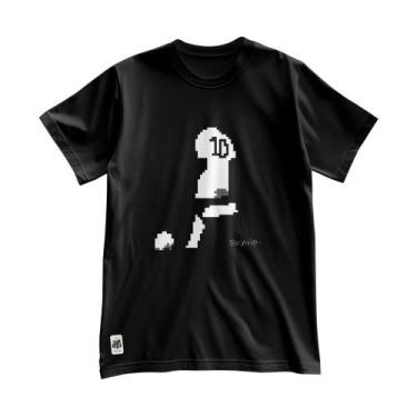 Imagem de Camiseta Santos Masculina Estilo Rei Estampa Grande - Zé Carretilha, P