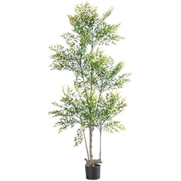 Imagem de Árvore Artificial Planta Artificial Palmeira Interior Plantas Verdes Falsas Árvores Em Vasos De Chão Decoração De Casa Simples Plantas Artificiais Para Escritório, 140CM
