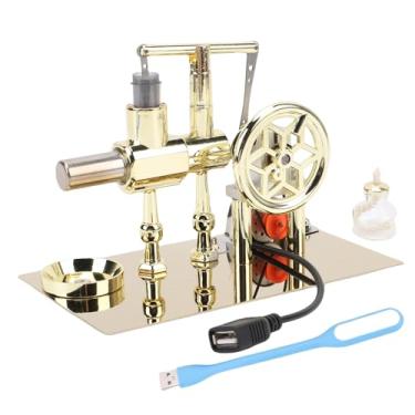 Imagem de Garosa Modelo do Motor do Motor Stirling, Kit de Gerador de Energia Leve LED, Brinquedo de de Desktop de Liga de Zinco para Adultos, Educação Científica Com Luz LED