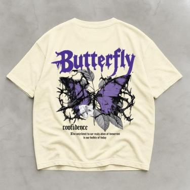 Imagem de Camiseta Branca Masculina Algodão Premium Oversized Basica - Helvog, B