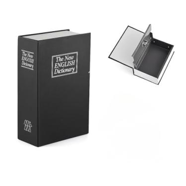 Imagem de Mini Cofre Disfarçado em Formato de Livro com Senha Numérica – Estilo Camuflado para Dinheiro, Joias e Documentos – Portátil e Super Secreto