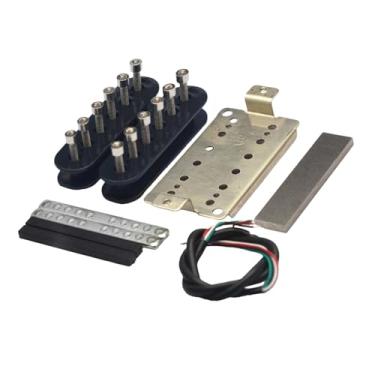 Imagem de Esquirla Kits de captadores de guitarra elétrica faça você mesmo, peças para guitarra elétrica de 6 cordas, acessórios leves, captadores humbucker resistentes, Ponte 52mm