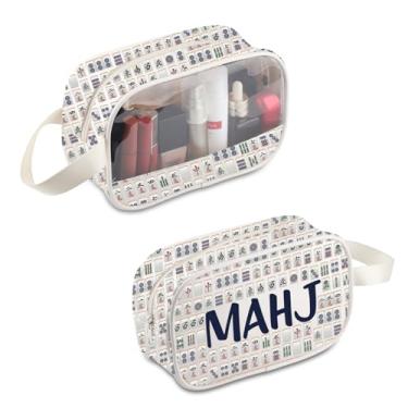 Imagem de BDPWSS Mahjong Bolsa de Maquiagem Mahjong Presente Amante Jogos de Azar Casino Amantes Presente Mahjong Jogador Jogos de Tabuleiro Presentes para Fãs (Mahj MB)